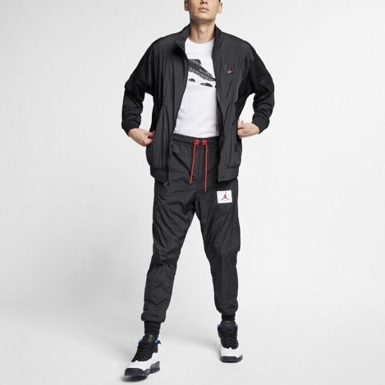 Jordan Sport Stand Collar Windbreaker Woven Jacket Men Jackets Black AO0556-010