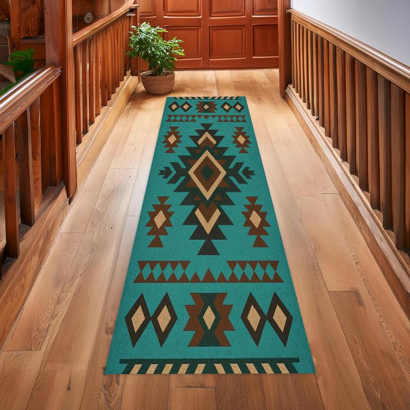 Long Carpet Runner for Corridor Southwest Indian Style Rug Home Decoration Long Strip Carpet Mat Rug Native American Pattern