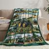 LKW-Decke Traktor Flanell-Kuscheldecke Super Weich Warm Gemütlich Plüsch Polyester Decke Geschenke für Mädchen Jungen Kinderzimmer Dekoration