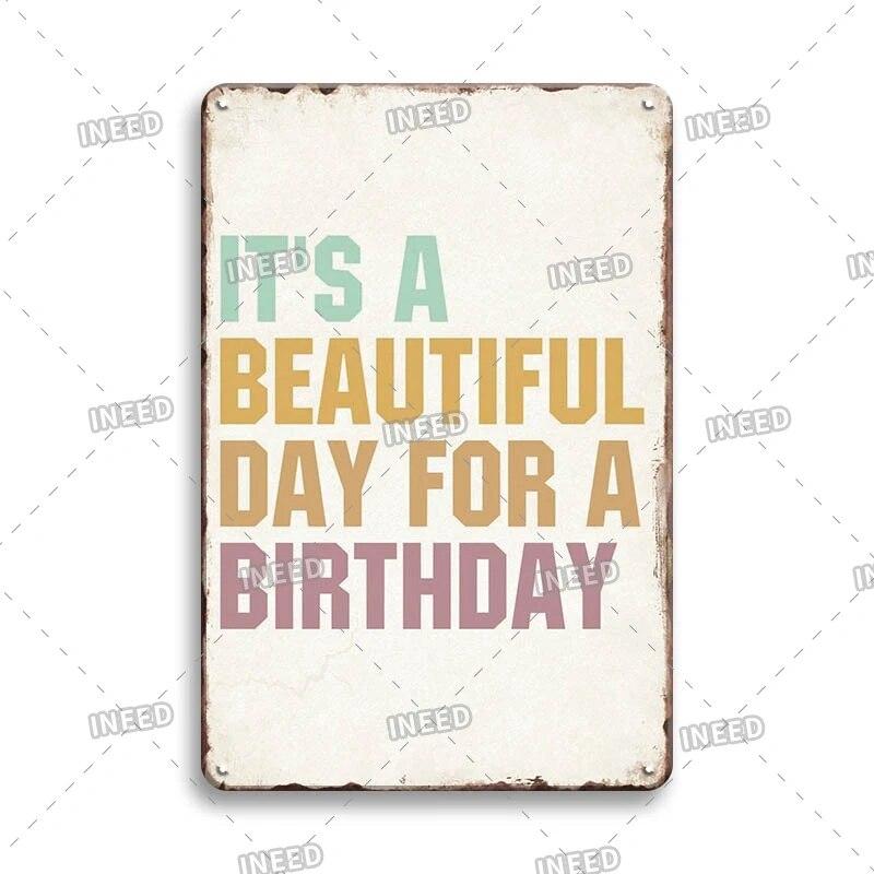 Funny Sentence Tin Sign Decorative Vintage Shabby Metal Sign Decor Metal Plate for Garage Man Cave Bar Pub Home Wall Decor