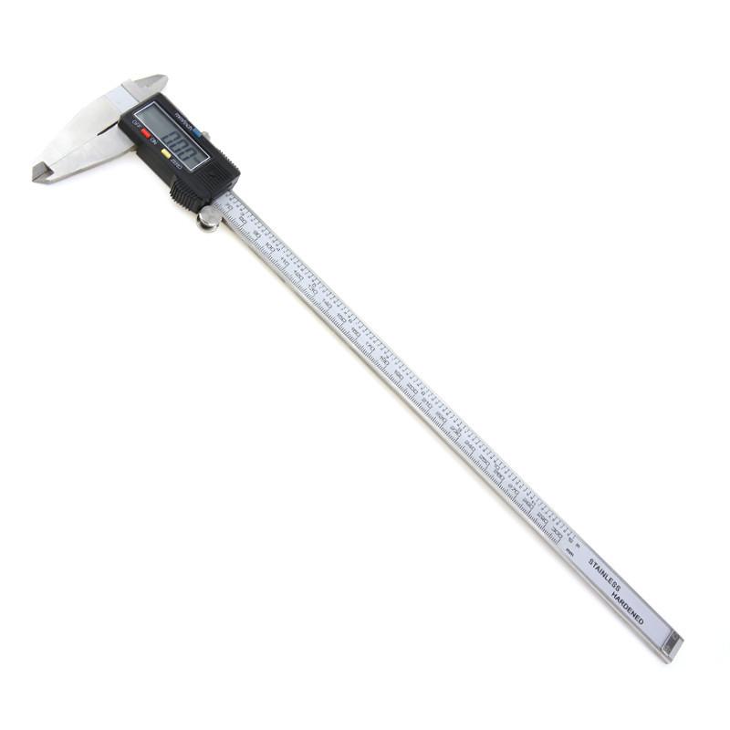 Digital Vernier Caliper: 4Cr13 Stainless Steel, Measures Inner/Outer Diameter and Depth, Sizes 0-150mm/0-200mm/0-300mm.