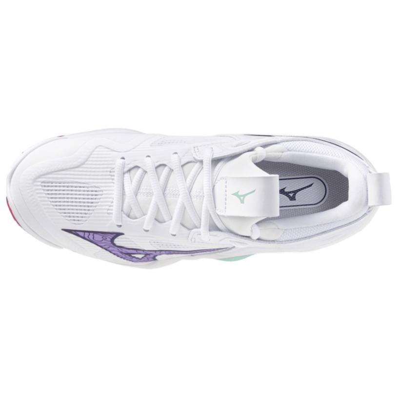 Mizuno Women's Wave Momentum 3 'White Violet Indigo' Mizuno V1GC231220