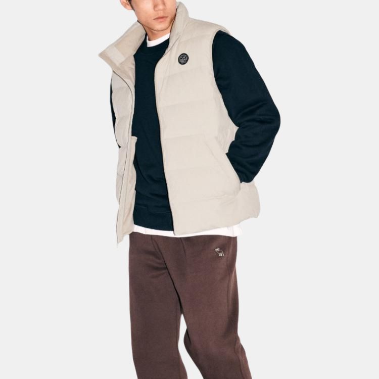 Abercrombie Fitch Vest Men's Warm Beige 132-438-00012-150