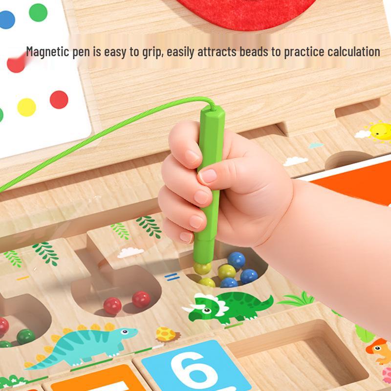 Children s Educational Magnetic Maze Game: Wooden Color Sorting & Rolling Ball Toy Size 1