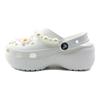 Crocs Classic Platform Clog EVA Beach Travel Versatile Fashion Trend Hole Shoes Unisex White