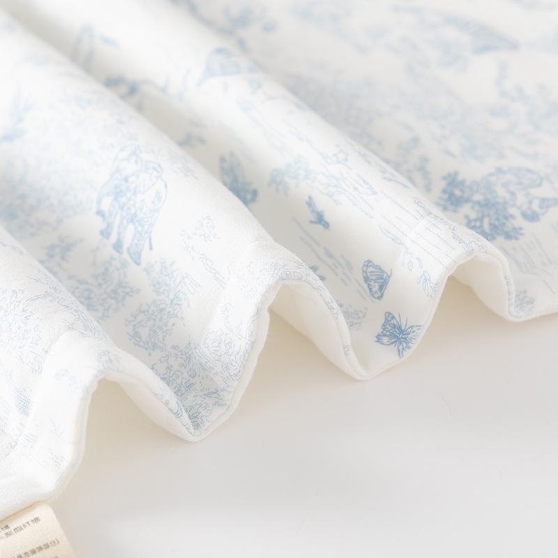 Newborn Pure Cotton Baby Blanket - Lightweight Spring/Summer Quilt & Swaddle