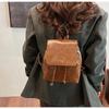 Student Class Backpack Women's Winter New Trendy Fashion Student Bag High-end Portable Women's Bag
