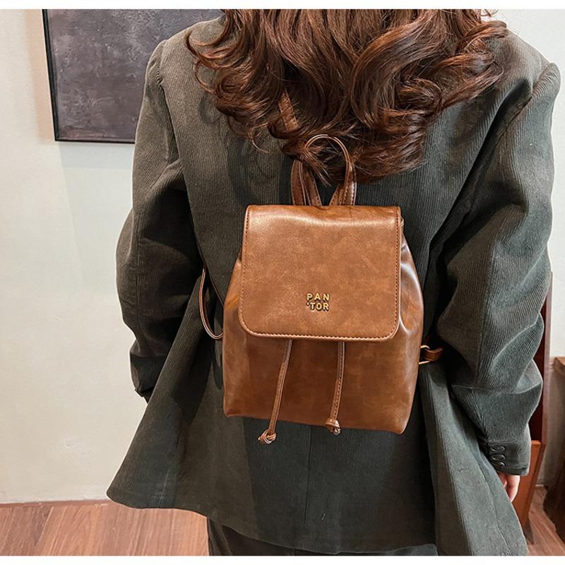 Student class backpack women's winter new trendy fashion student bag high-end portable women's bag