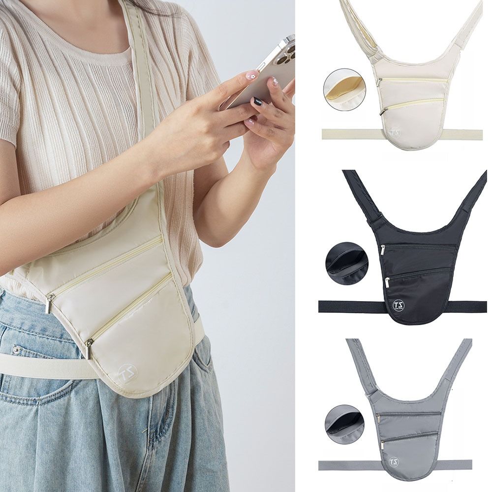 Big Capacity Run  Waist Pouch Anti-theft Invisible Belt Bag Portable Sports  Waist Bag  Men