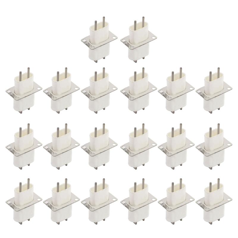 

Упаковка из 20 штук Магнетронные штыревые разъемы для микроволновой печи Запасные части Набор для ремонта микроволновой печи Магнетронный штекер для микроволновой печи 1