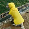 Waterproof Raincoat Dog Vest Rainy Dog Costumes Cover Reflective Strip Pet Rain Jacket Dustproof Dog Clothes with Hat