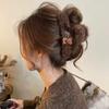 2025 Teddy Fleece Bear Heart Claw Clip: Women's Large Hair Bun Shark Hairpin for Autumn/Winter