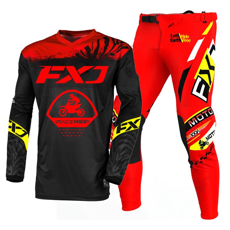 Motokroso pavarų komplektas vaikams 4 5 6 7 8 9 10 11 12 13 metų Jaunimas vaikas Motociklas berniukas Mergaitė Jersey Pant Kits lenktyninis kostiumas Visureigis Enduro MX MTB