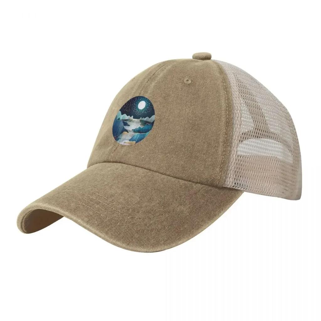 Moon Glow Cowboy Mesh Baseball Cap Sports Cap New Hat Hat Beach hiking hat For Unisex Womens