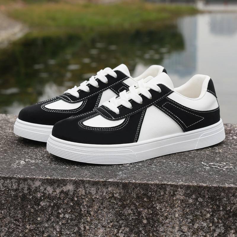 Fashion 2025 Plus Size Flat with Women's Vulcanize Shoes Outdoor Walking Lace Up Mixed Colors Sneakers Versatile Ladies Casual Shoes