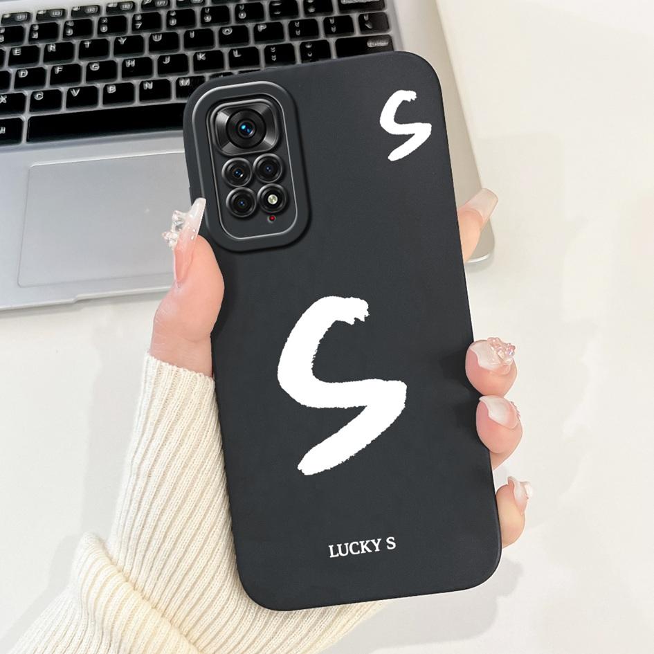 For Xiaomi Redmi Note 11S 4G Case Lovely Letters Soft Silicone Shockproof Phone Cover For Redmi Note 11 Pro Plus Note11 4G Funda