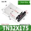 TDA Double-Axis Double-Rod Large Thrust Cylinder - Sizes: 10/16/20/25/32/40/50mm X 20/50/75mm