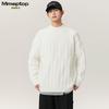 MMOPTOP Japanese Style Cable Knit Sweater