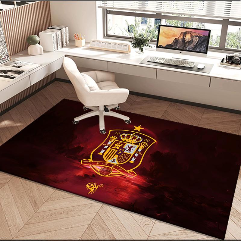 1PC rug Spain Coat Of Arms Carpet, Chair Rug,Area Rug for Office Bedroom living rooms bedroom, Doormat decor Christmas fan gifts