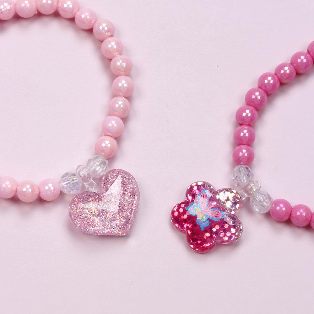 6PCS Colorful Acrylic Beaded Bracelet Rainbow Children's jewelry bracelet Colorful bracelet set