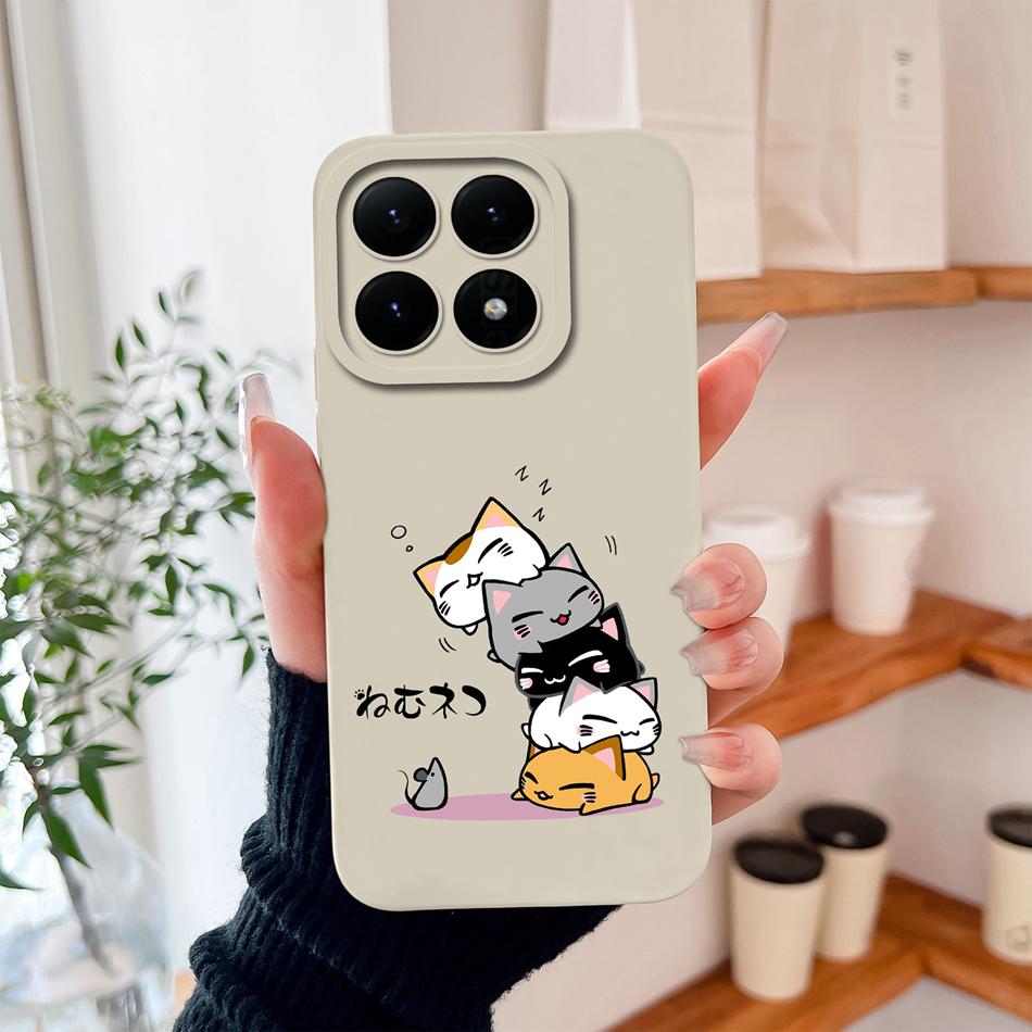 For Xiaomi 15T Pro Phone Case For Xiaomi 17 Pro Max Cute Astronaut Funda For Xiaomi15T Soft Liquid Silicone Durable Back Covers