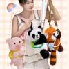 Pig Animals Raccoon Bag Fur Capybara Crossbody Bag Cute Plush Panda Backpack  Zoo Gift