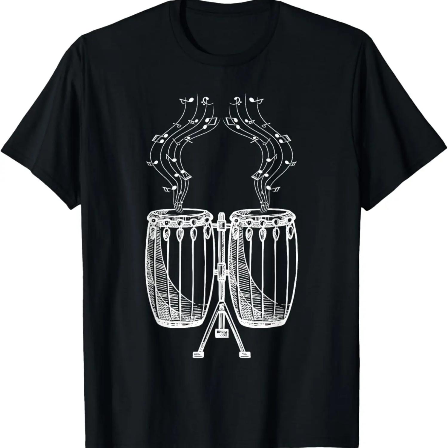 T Rex Drumming Drum And Bass Shirt Rock Band Drummer Gifts T-Shirt S