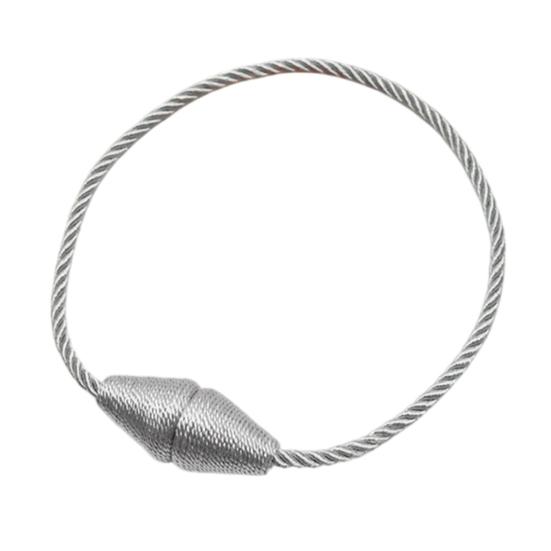 1Pc Magnetic Cone Curtain Tieback, Cone Ends Twist Rope Curtain Holder, Decorative Draperies Holder for Living Room Bedroom Kitchen