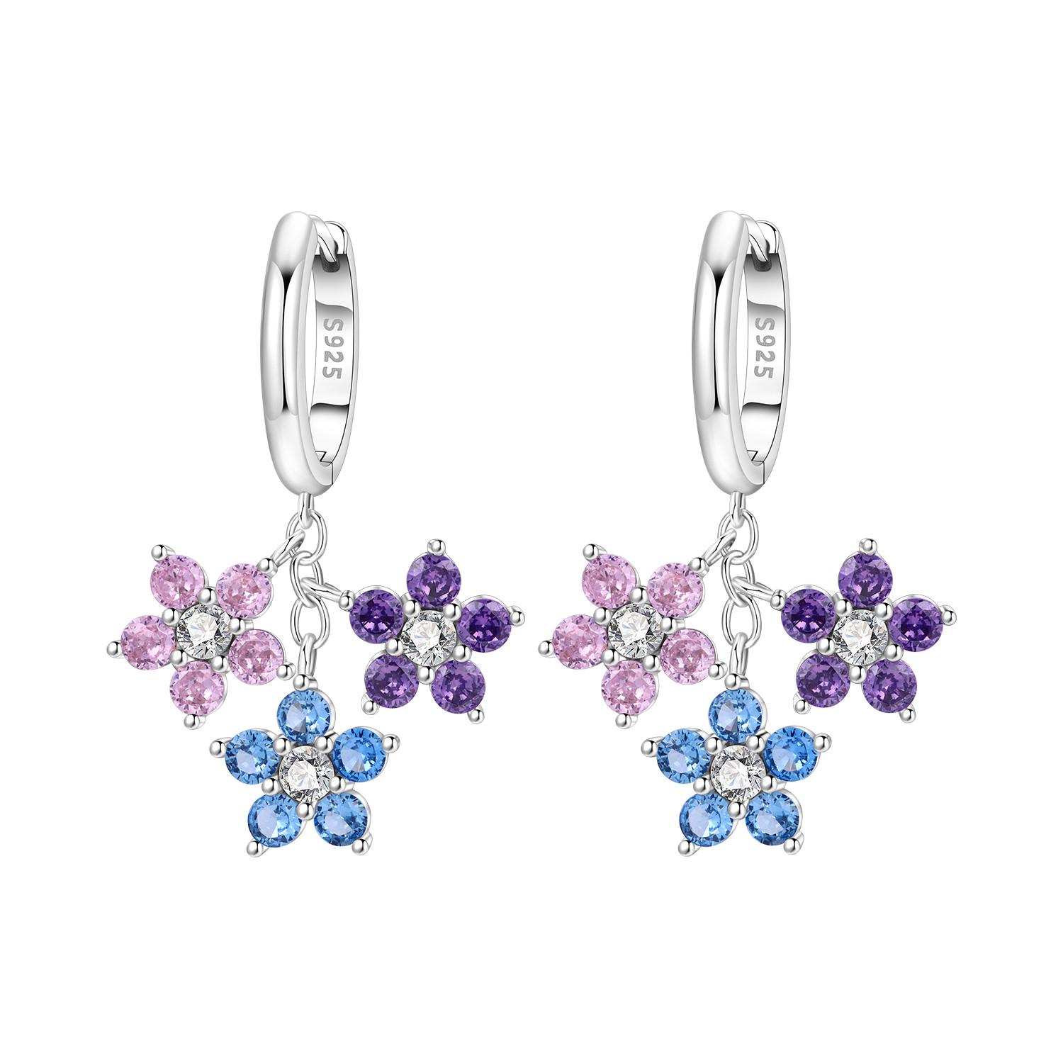 

Orstarry 925 Silver Pink Heart Musical Drop Earrings Women Earrings Charm Fashion Versatile Party Jewelry Gifts