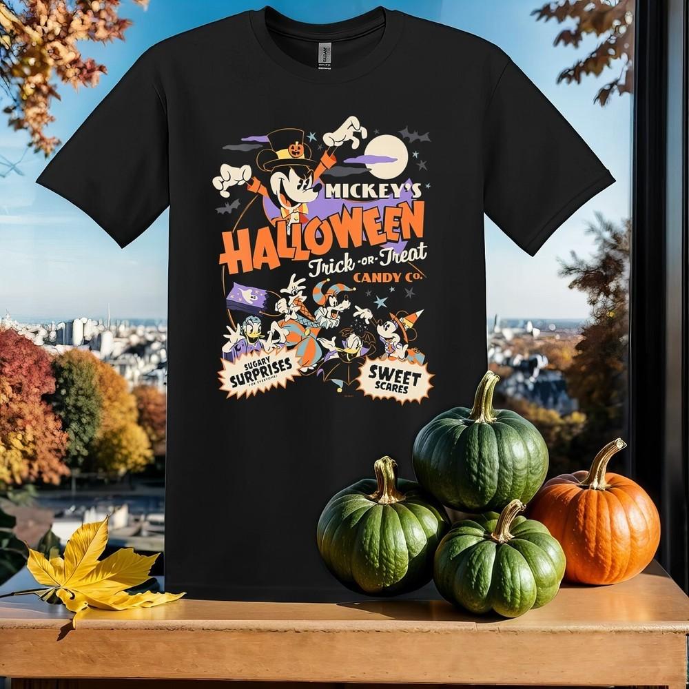 Disney Halloween Mickey Trick or Tshirt T shirt Men Women Unisex Tshirt SY167 Unisex T-Shirt L
