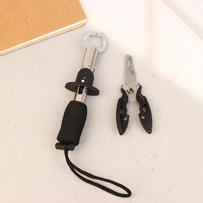 Paslanmaz Çelik Yem Pensesi Balık Kancası Çıkarıcı Balık Kontrol Seti Spin/At Çek Balık Dudak Tutucu Balıkçılık Ekipmanı