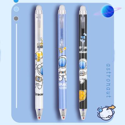 Astronaut Erasable Neutral Pen Quick-Drying Ink Gel Pen Creative Student Specific 0.5mm Tip Pen Writing Tools Stationery Gift