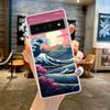 Phone Case For Google Pixel 9 8 7 6 9A 8A 7A 6A 5 4 5A 4A 3A Pro XL Soft Clear TPU Transparent Cover Fashion Great Blue Wave
