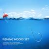 500PCS High Carbon Steel Carp Fishing Hooks with Barbed Hooks Fly Fishing Hooks  Bass Fishing