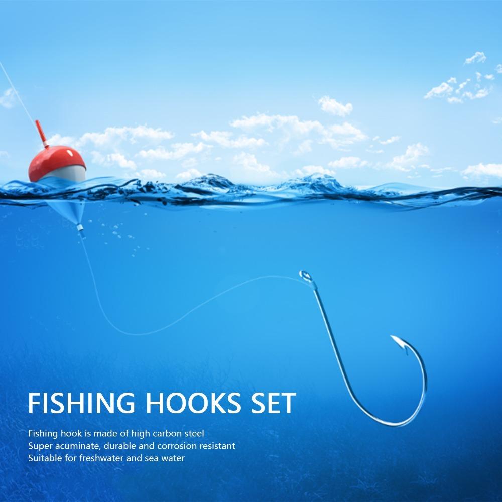 500PCS High Carbon Steel Carp Fishing Hooks with Barbed Hooks Fly Fishing Hooks  Bass Fishing