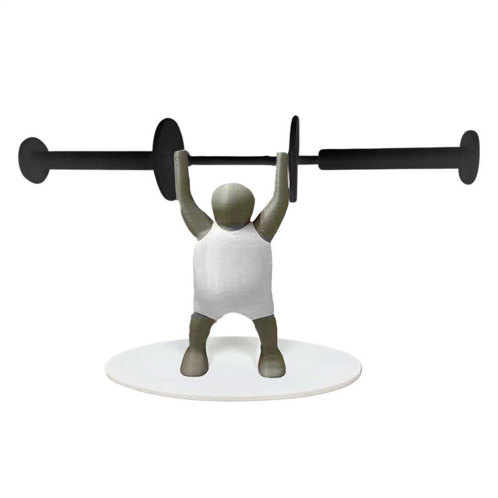 Paper Towel Holder Stand Horizontal Tissue Roll Organizer Weight Lifting Men Decorative Paper Towel Holder For School Trips