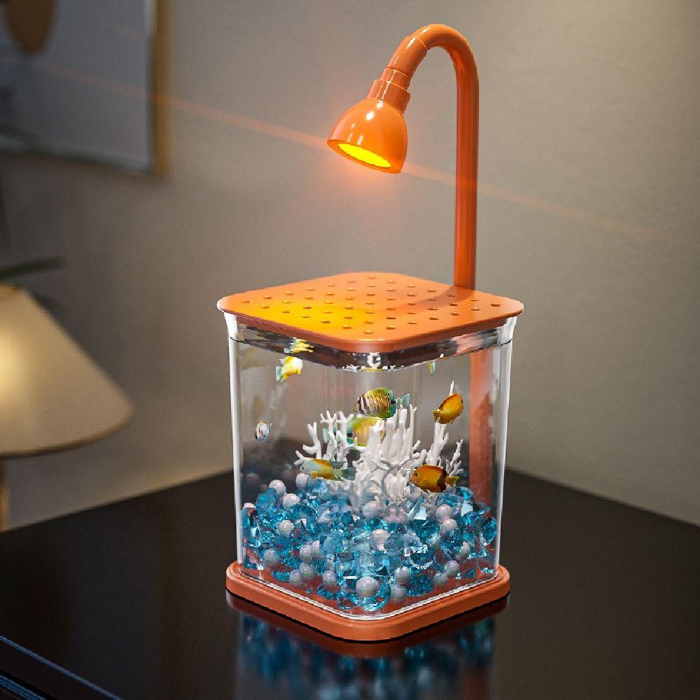 Creative Landscape Fish Tank INS Small Betta Fish Tank Practical Mini Desktop Fish Tank  Kids