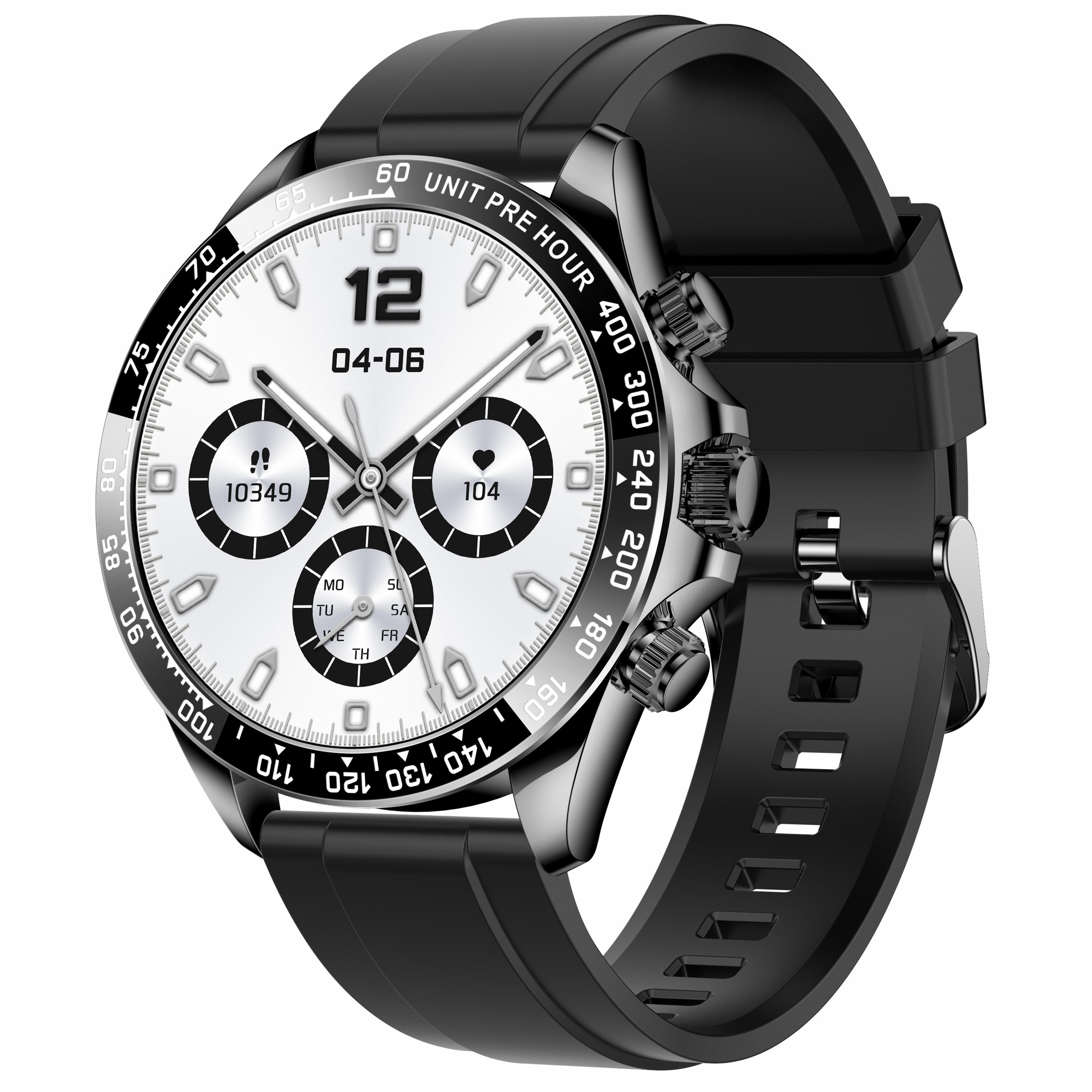 

AK63 AMOLED Screen Smart Watch Bluetooth Call Wrist Bracelet with Silicone Strap