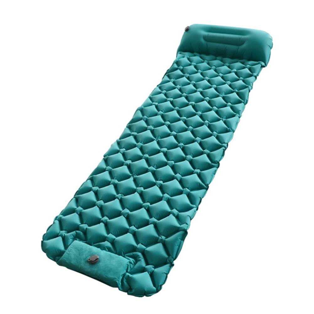 Portable Sleeping Pad Camping Sleeping Pad Backpacking Outdoor Sleeping 2 Inches Thick Inflatable Pillow Included