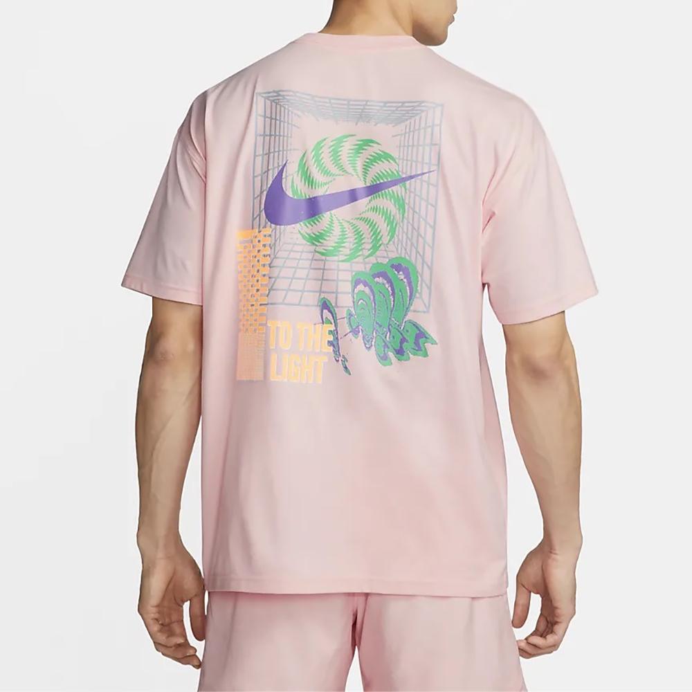 New Nike T Shirts Men Pink FB9787-686