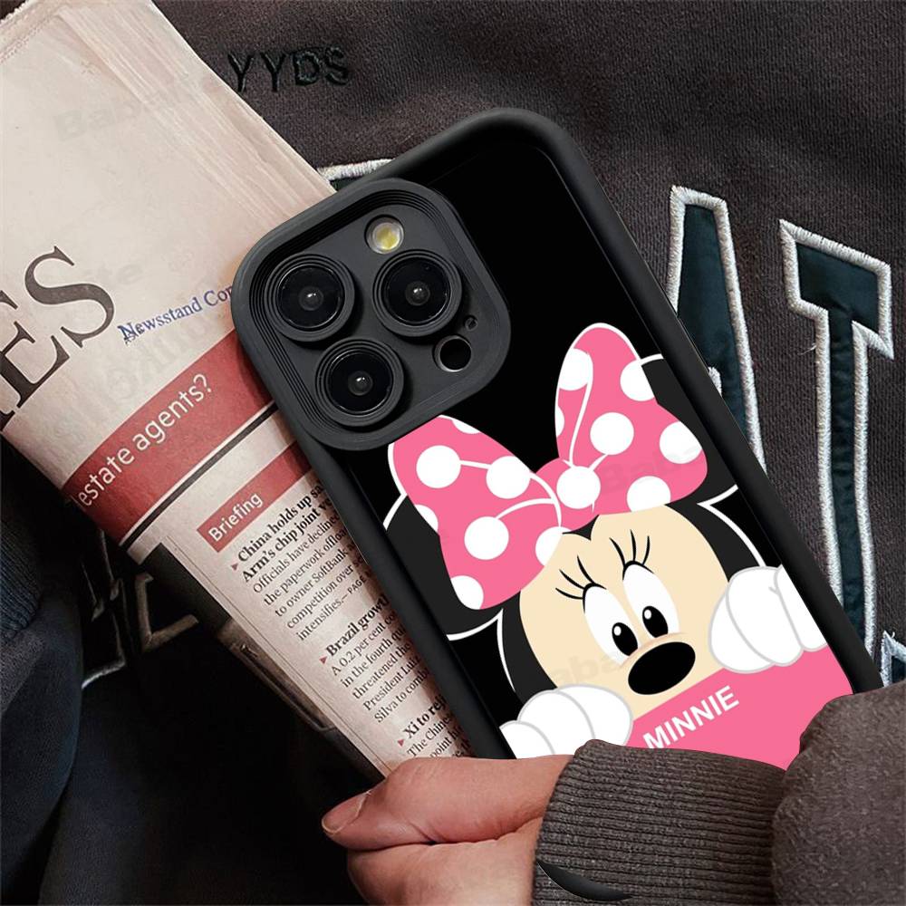M-Minnie M-Mickey For iPhone 17 16 15 14 13 12 11 Pro Max Plus Phone Case Covers