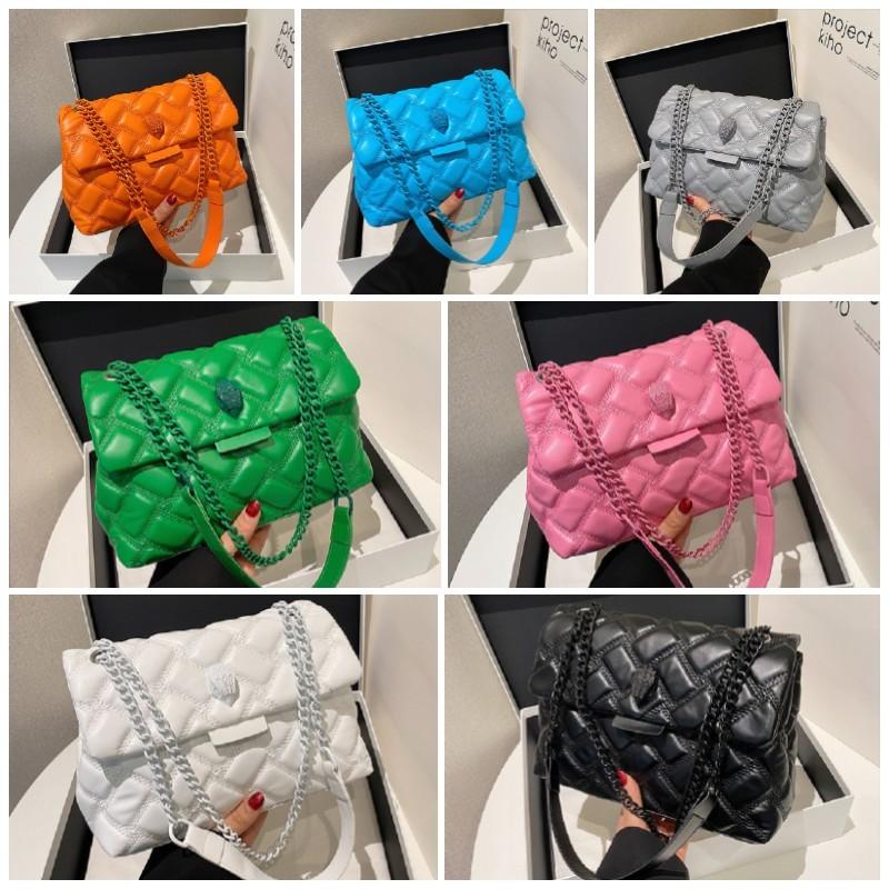 Trendy Quilted White Pu Handbag Stylish Shoulder Bag For Women Versatile Fashionable Use