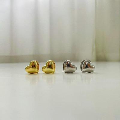 Náušnice v tvare srdca Krásne každodenné dámske doplnky Plné