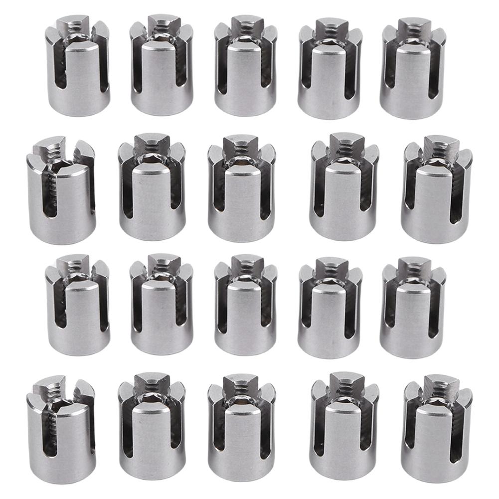 20 PCs Cross Wire Ropes Clip Stainless Steel Cable Clips No Drilling for Climbing Plants & Fence Outdoor