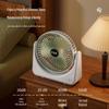 JIEBO S21 USB-wiederaufladbarer Schreibtischventilator