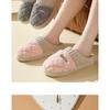 Cotton Slippers Women Autumn Winter Home Thick Sole Non-Slip Plush Fuzzy Indoor Warm Couple Men House Slippers