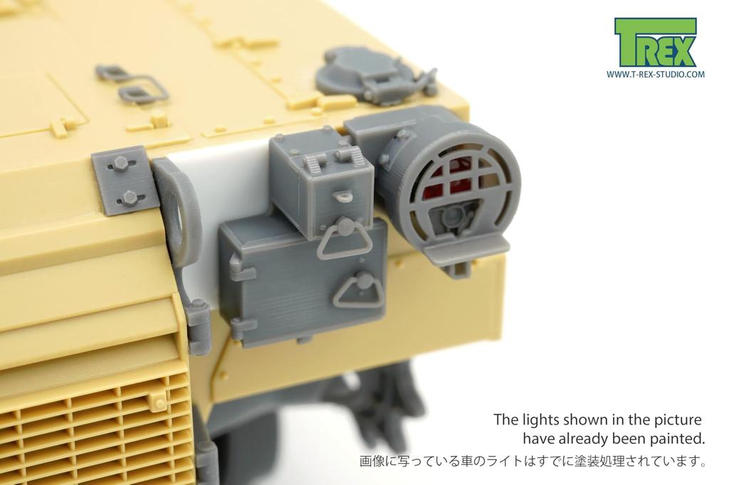 Studio Modern US M1A2 SEP V2 Abrams Main Battle Tank Light Set LED Type with Camera Plastic Model Parts T-rex 1/35 TR35191-2