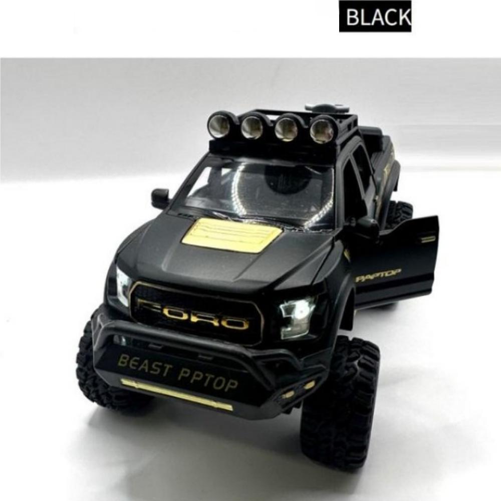 

Ford Beast Raptor Позашляховик 1:24 міні-машинки з литого металу, (Червоний, синій, чорний), 1 шт чорний