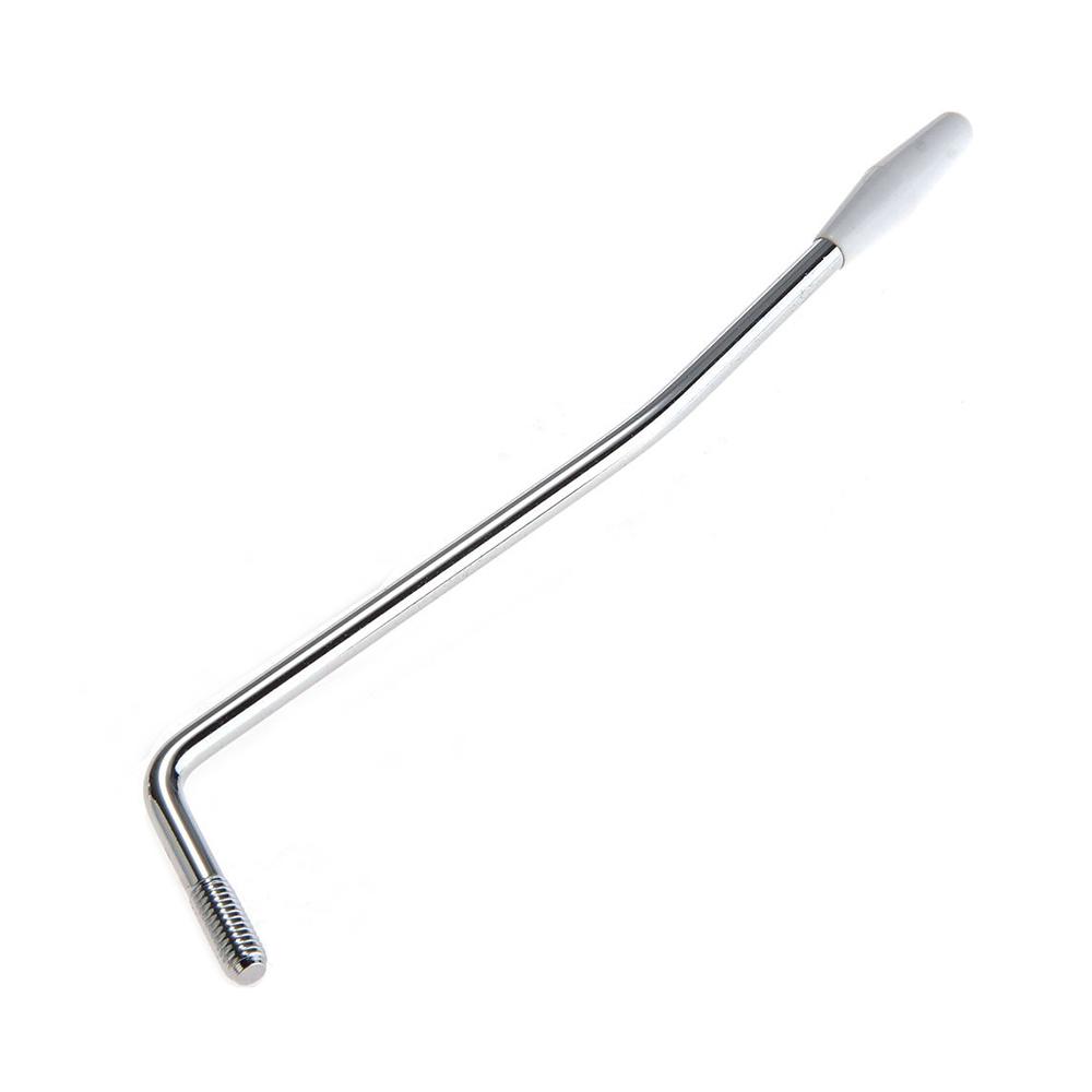 5mm Electric Guitar Thread Single Tremolo Arm Crank Handle with 3 Tip Caps for Single Tremolo System Silver