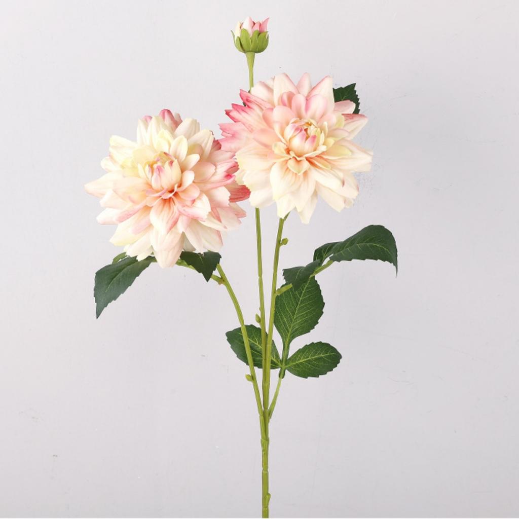 76cm Long-stemmed Artificial Dahlia Silk Flower Realistic Dahlia for Home Floral Arrangements Wedding Photography Decorations